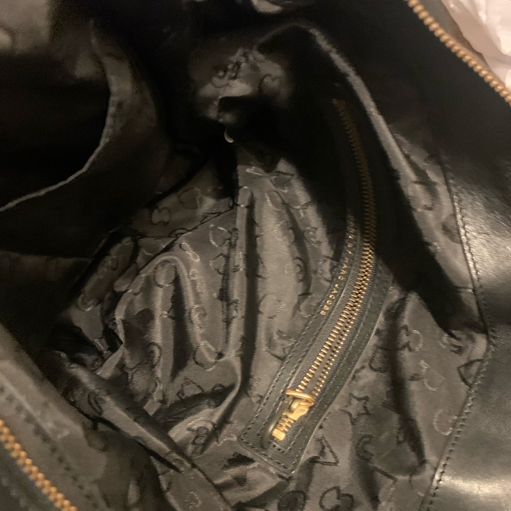 Marc Jacobs Black Tote with Gold Accents - Picture 10 of 16